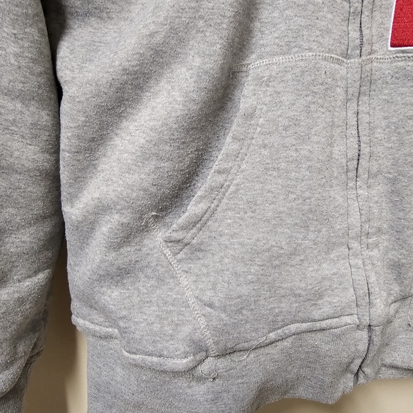 Canada Weather Gear Gray Fleece Lined Hooded Lightweight Jacket - Picture 3 of 13